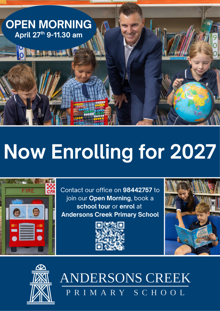 Andersons Creek Primary School Warrandyte Billboard